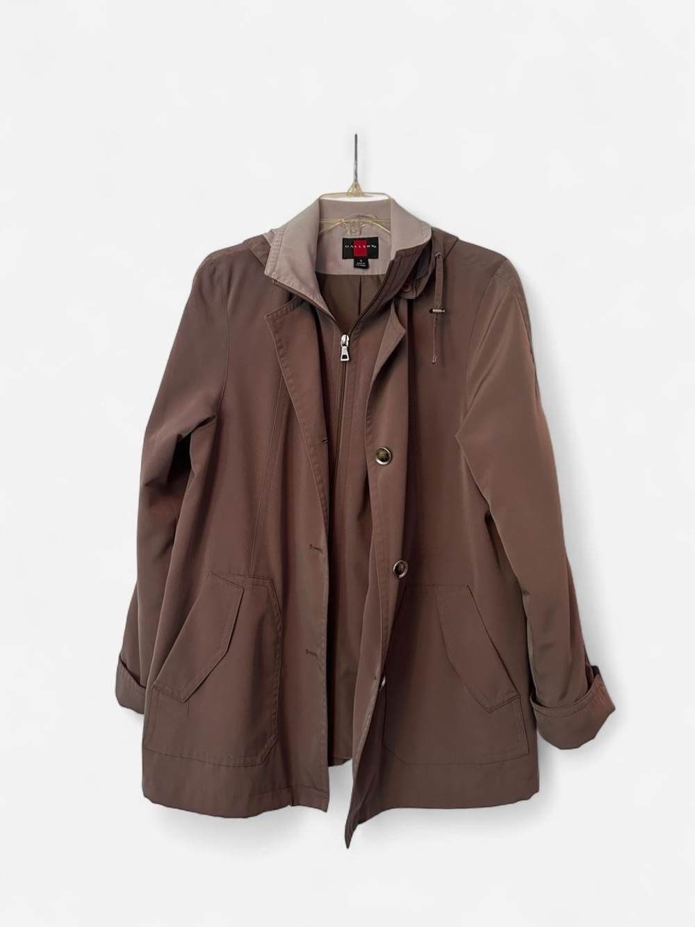 Gallery Women's Lightweight Coat with Zip-Front Layer